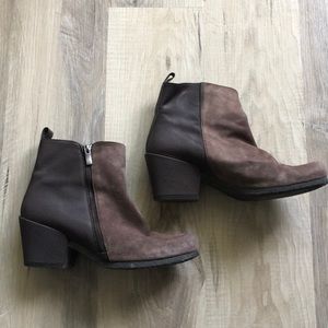 Suede and Leather bootie